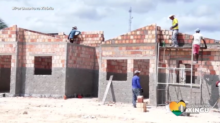 Construção das casas populares de Vitória do Xingu avançam - Prefeitura  Municipal de Vitória do Xingu | Gestão 2021-2024